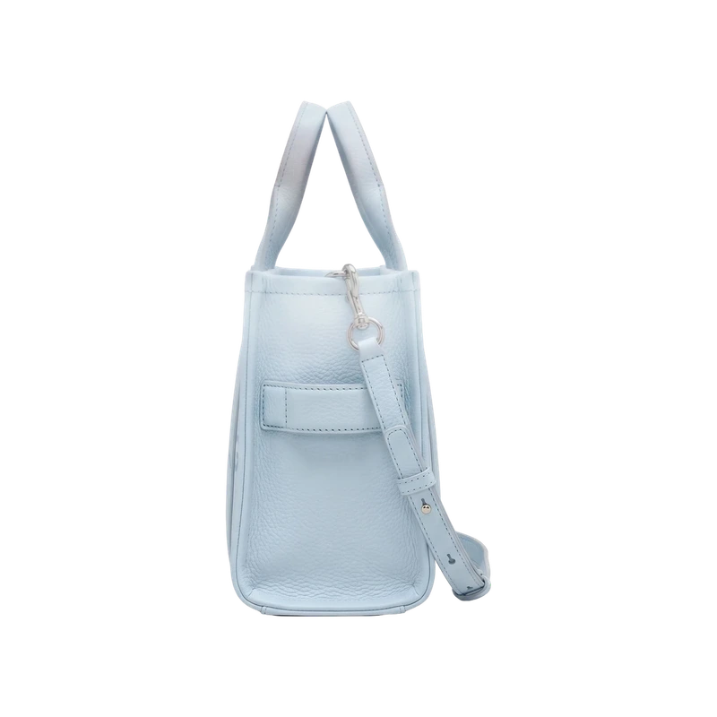 The Leather Small Tote Bag Blue 10in L x 5in D x 8in H