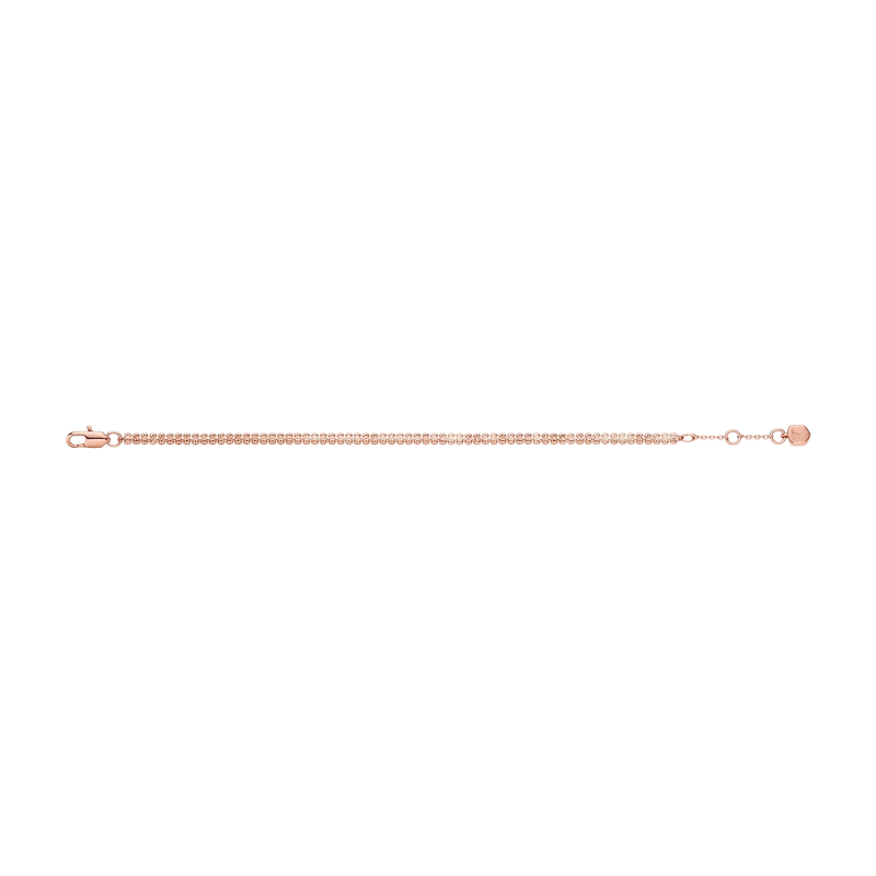 Ellis Pavé Rose Gold Tennis Chain Bracelet