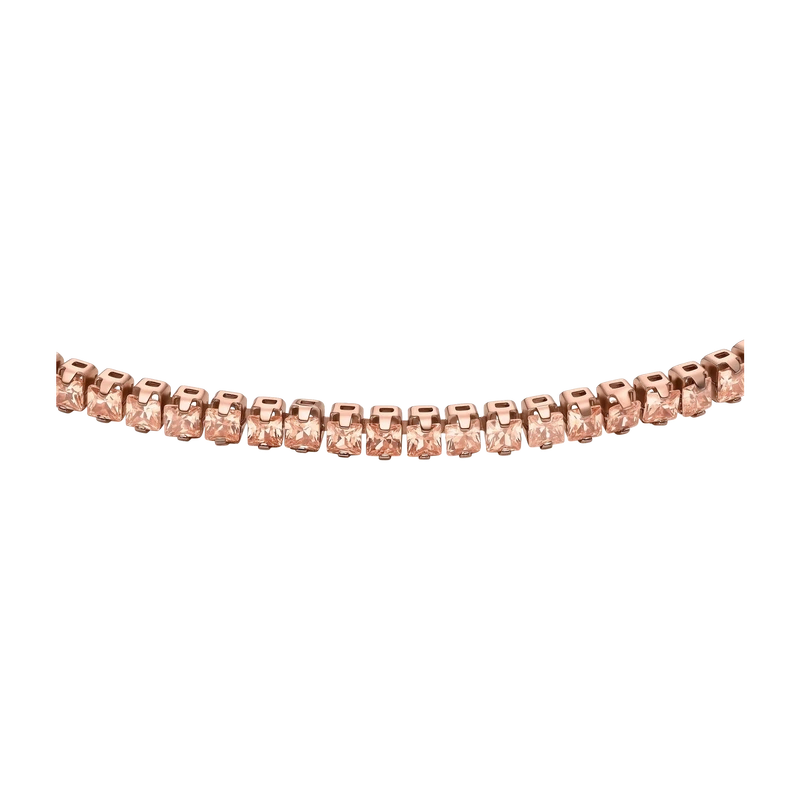 Ellis Pavé Rose Gold Tennis Chain Bracelet