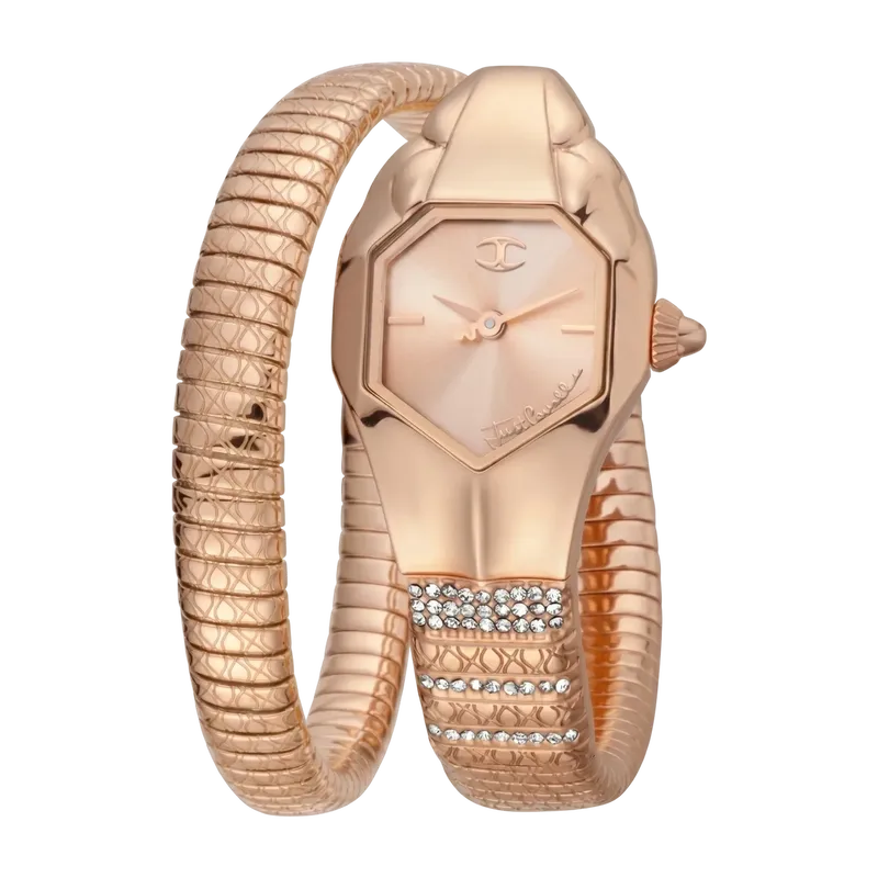 Glam Snake 22mm Quartz Gold
