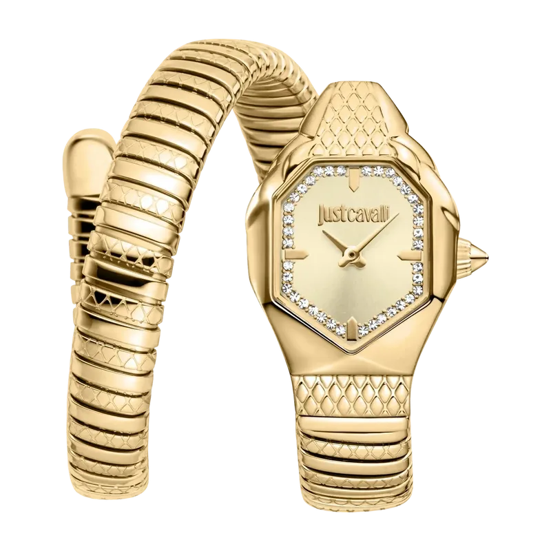 Signature Snake Aria Yellow Gold Champagne