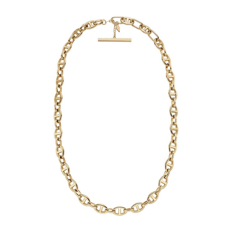 Heritage D-Link Gold-Tone Stainless Steel Anchor Chain