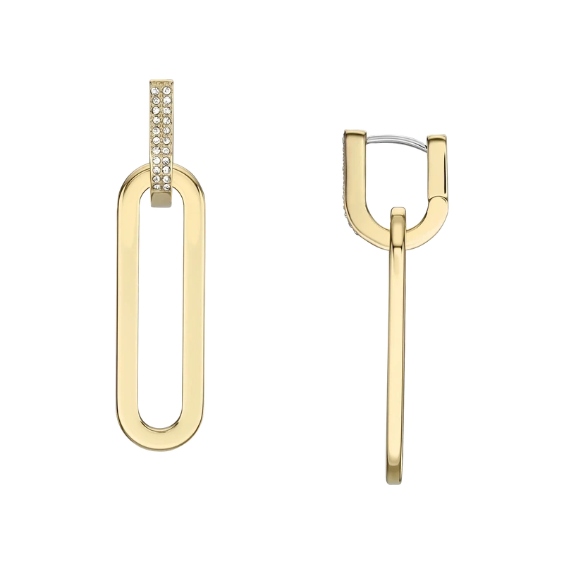 Heritage D-Link Glitz Gold-Tone Stainless Steel Drop