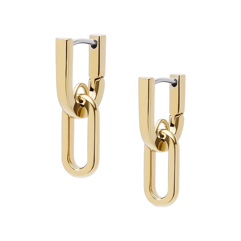 Heritage D-Link Gold-Tone Stainless Steel Drop