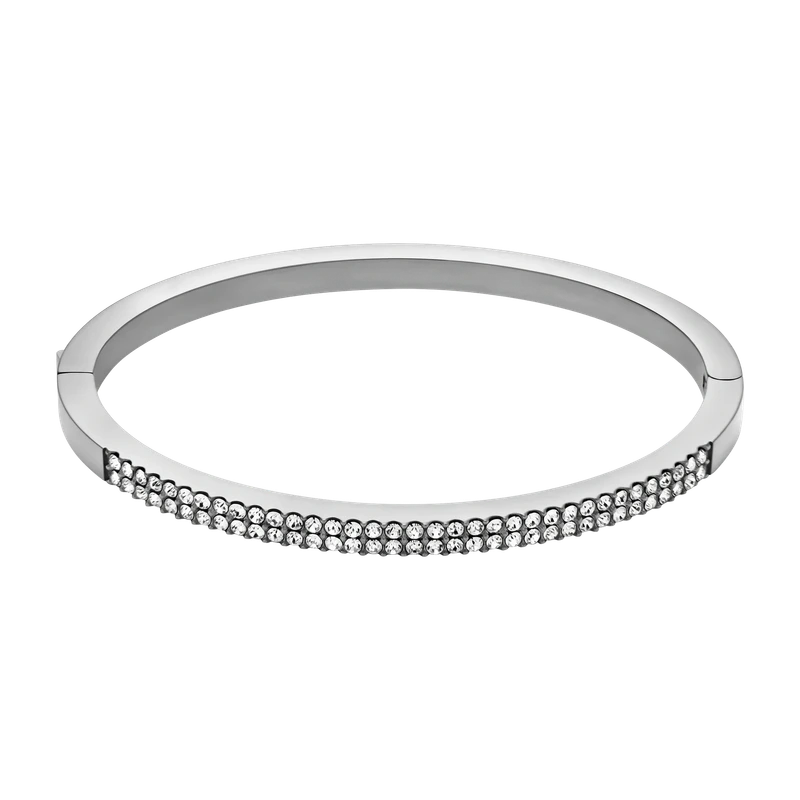 Ellis Pave Glitz Stainless Steel Bangle