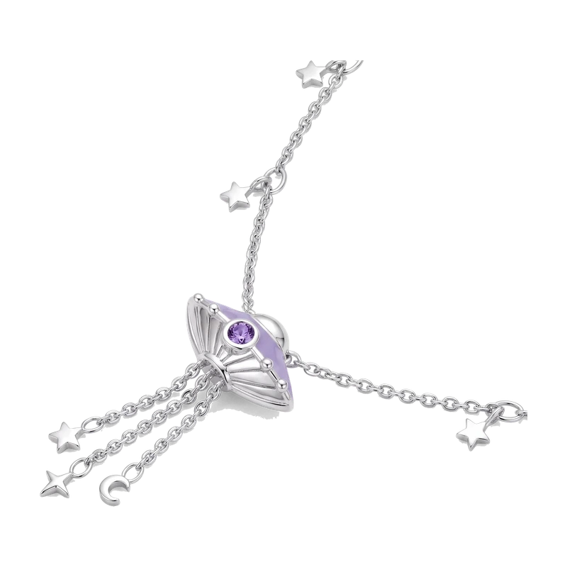 Zirconia Amethyst-Coloured Necklace