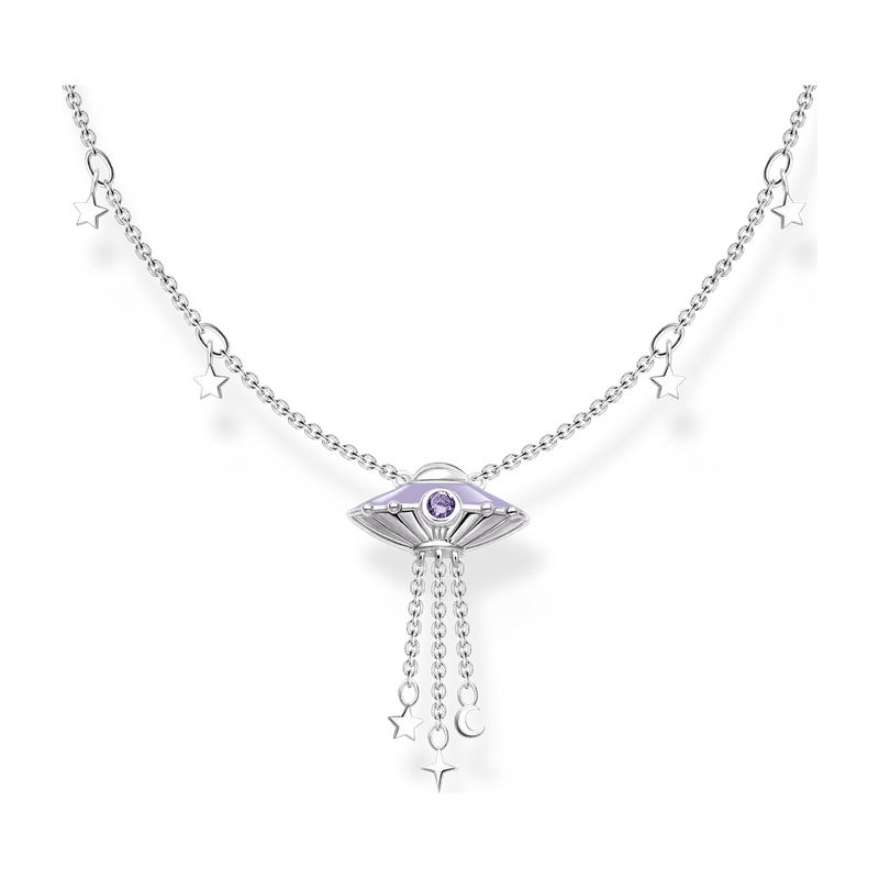 Zirconia Amethyst-Coloured Necklace