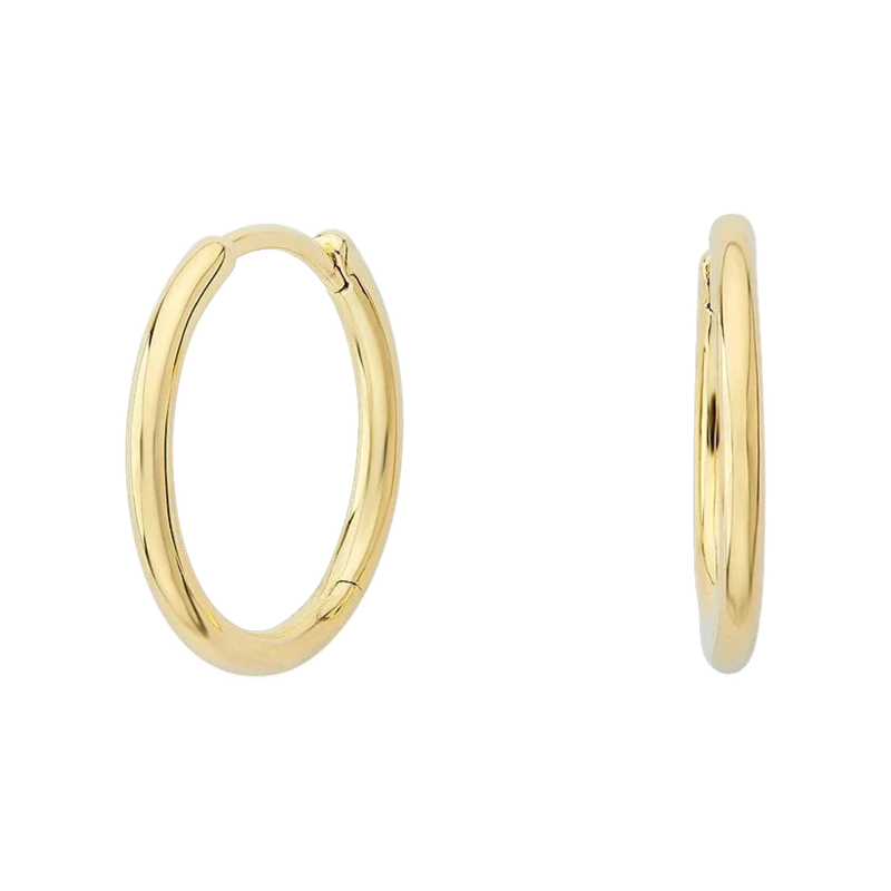 Aya Big Creole 18ct Gold Plated
