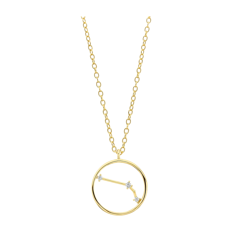 Zodiac Necklace Aries 18ct Gold Plated