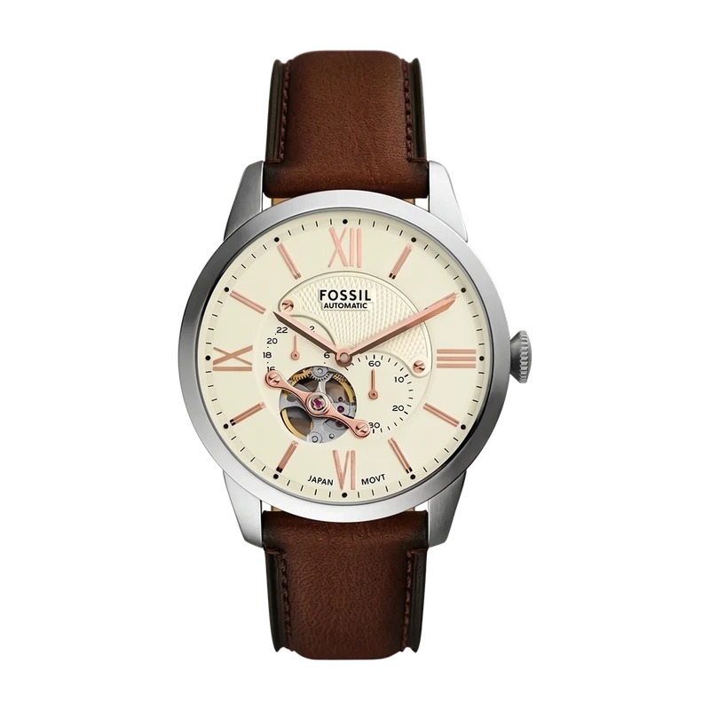 Townsman 44mm Automatic Brown Leather