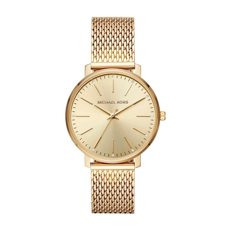 Pyper Three-Hand Gold-Tone Stainless Steel