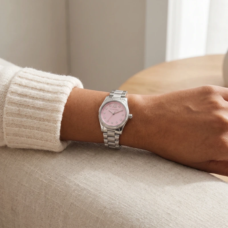 Petite Lexington Pave Silver-Tone