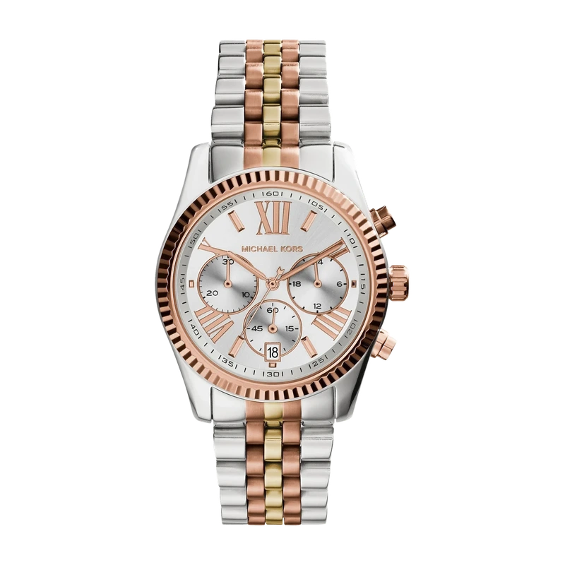 Lexington Chronograph Tri-Tone Stainless Steel Women's