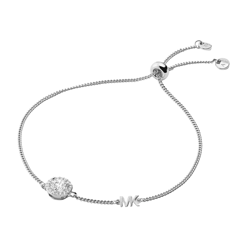Halo Slider Sterling Silver Bracelet