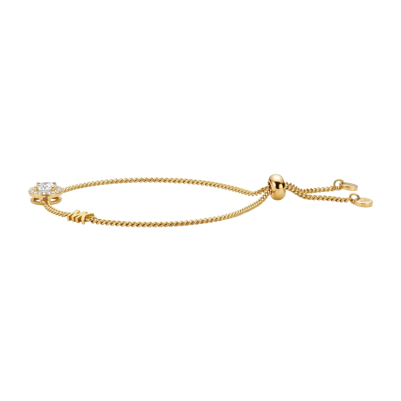 Halo Slider Gold-Plated Sterling Silver Bracelet