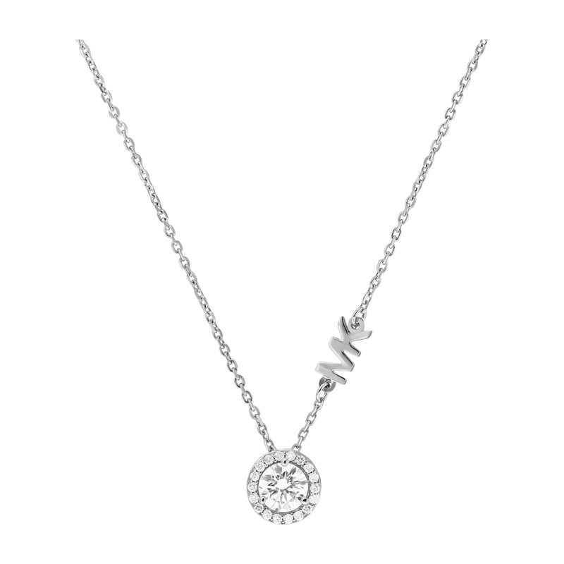 CZ Pendant Sterling Silver Necklace 45cm