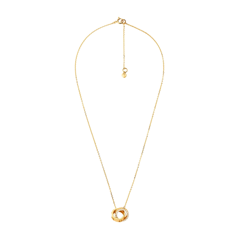 Interlocking Gold-Plated Sterling Silver Necklace 45cm