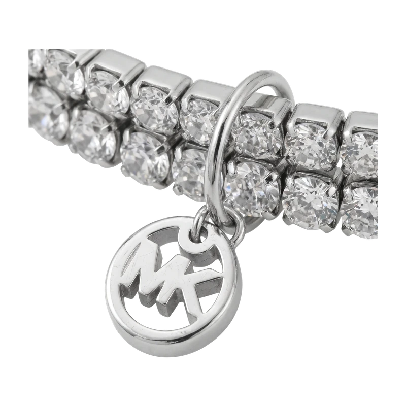 Brilliance Tennis Silver-Tone Bracelet 60mm