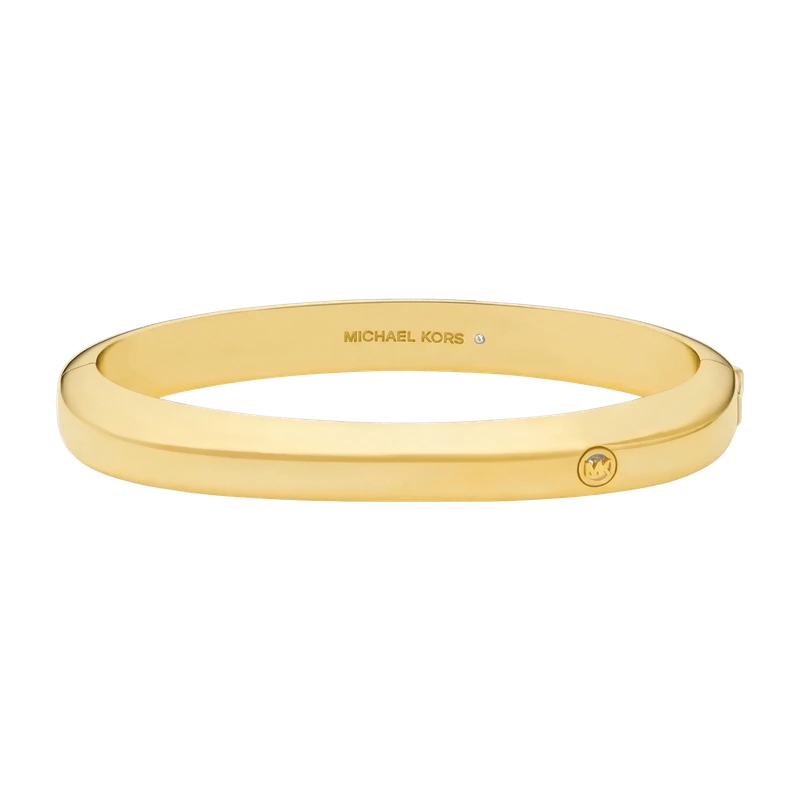Metallic Muse Soft Square Gold-Tone Bangle Bracelet