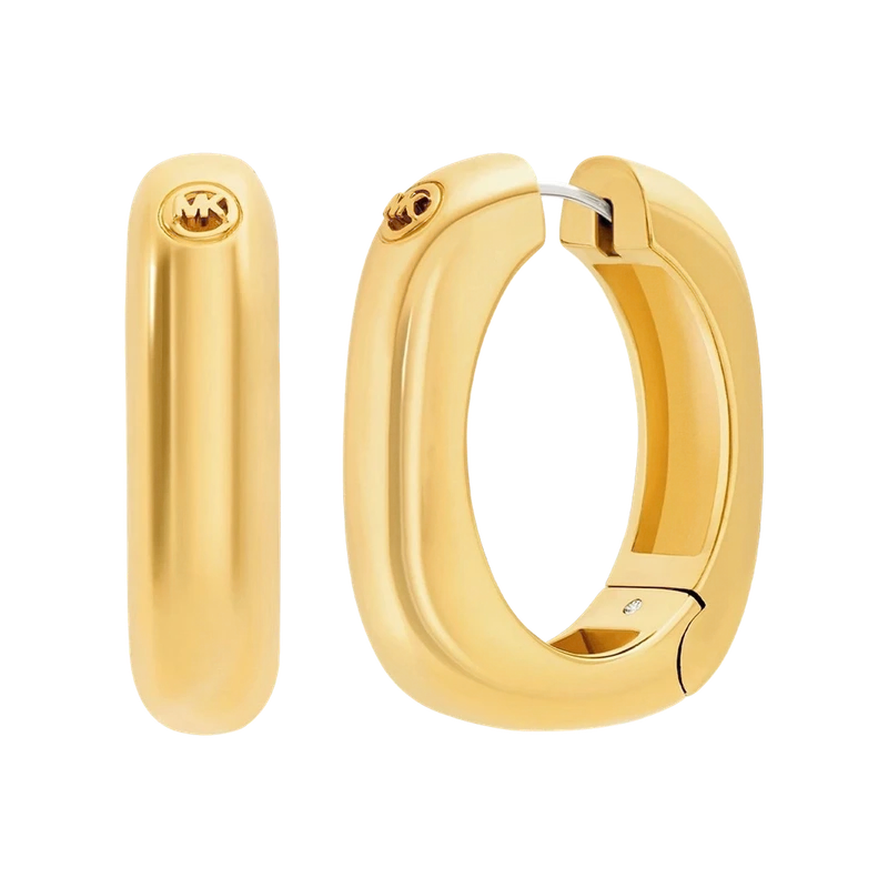 Metallic Muse Gold-Tone Hoop Earrings