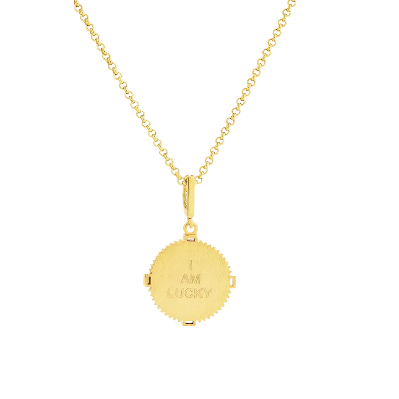 I Am Lucky Necklace (Long Chain)