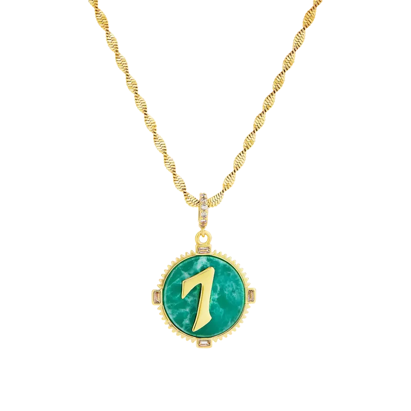 I Am Lucky Necklace (Long Chain)