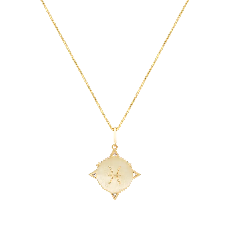 Written In The Stars - Pisces Necklace Blue