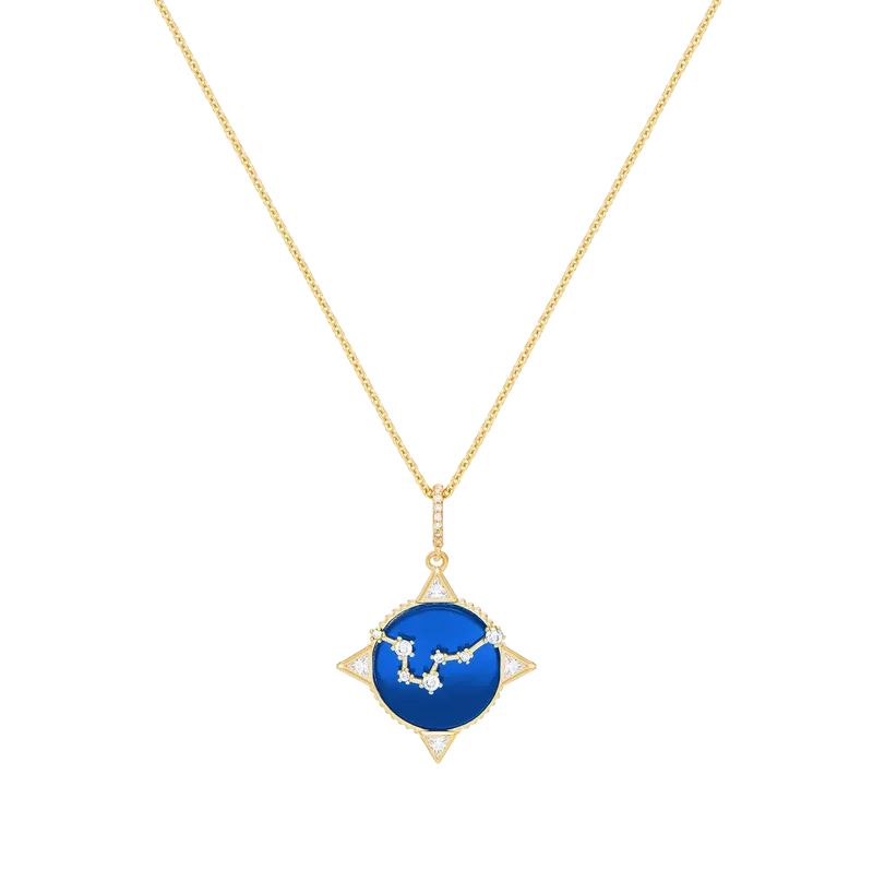 Written In The Stars - Pisces Necklace Blue