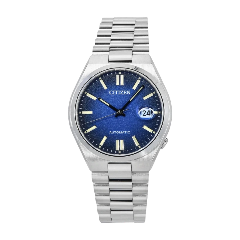 TSUYOSA Automatic Blue Dial Stainless Steel Bracelet