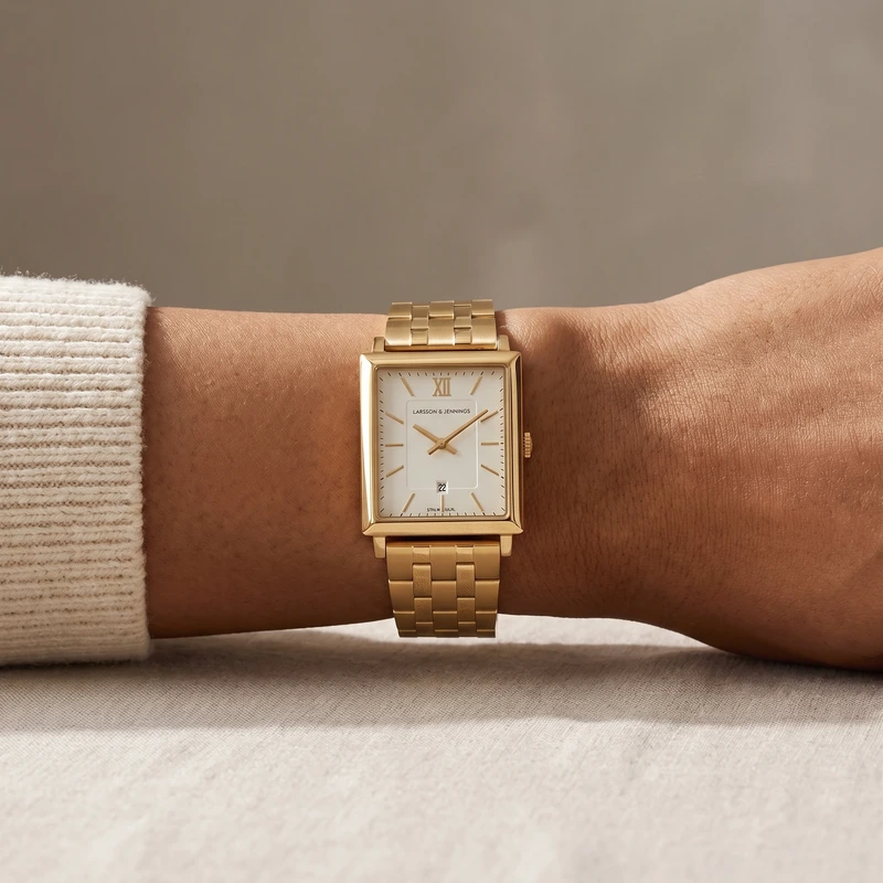 Boyfriend Classic Gold White 40mm
