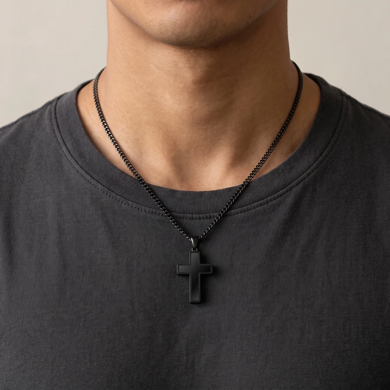 Stone Cross (Large) - Stealth