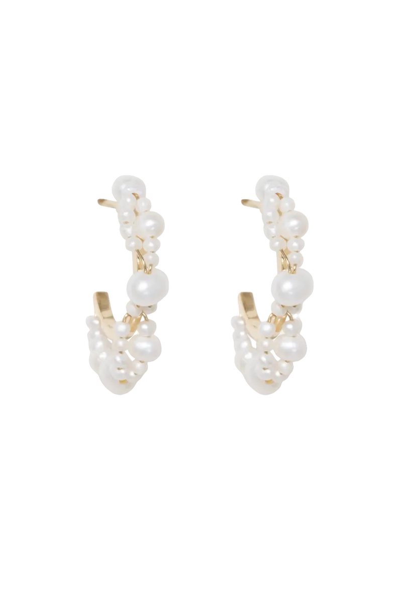 Stratus - Pearl and Gold Vermeil Earrings