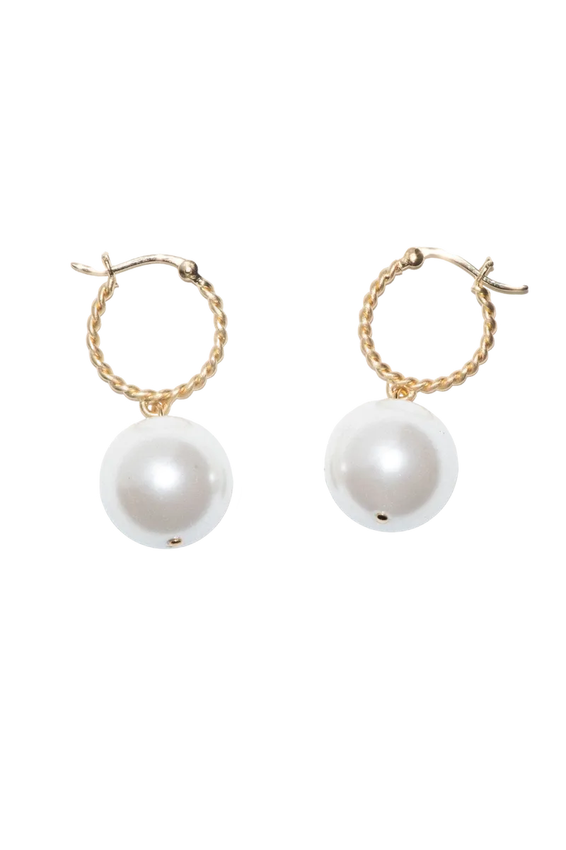 Granny Smith - Shell Pearl and Recycled Gold Vermeil Earrings