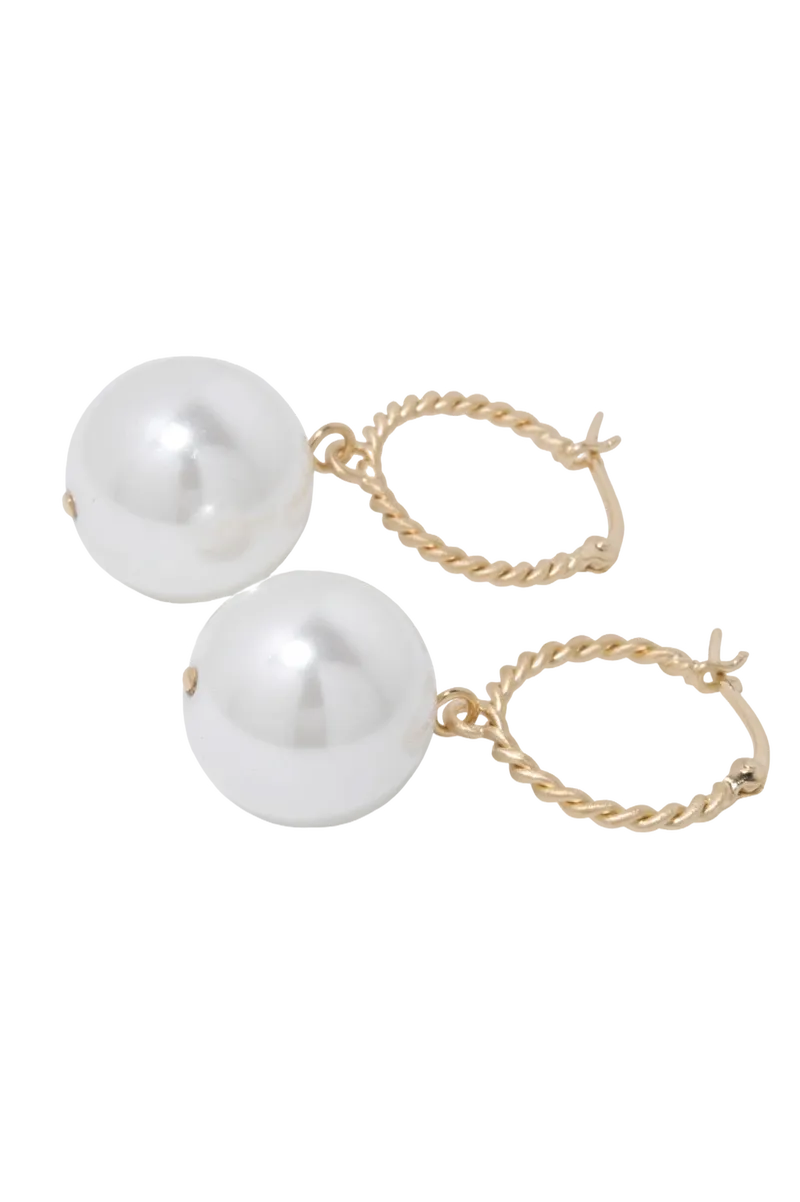 Granny Smith - Shell Pearl and Recycled Gold Vermeil Earrings