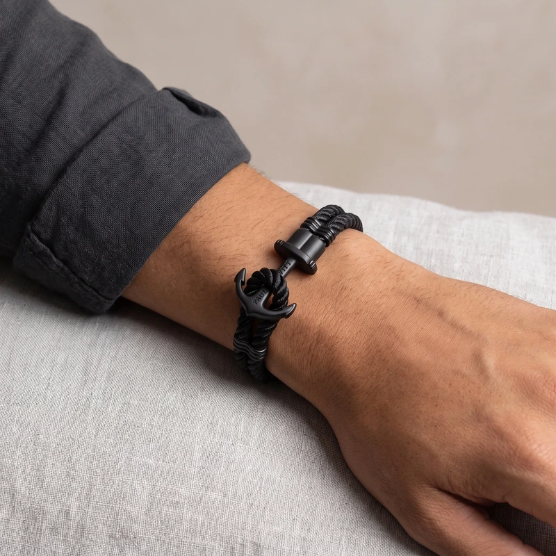 Phrep Bracelet Black 15-16 cm