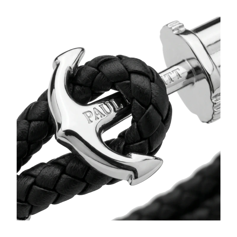 Phrep Bracelet Silver Black 15-16 cm