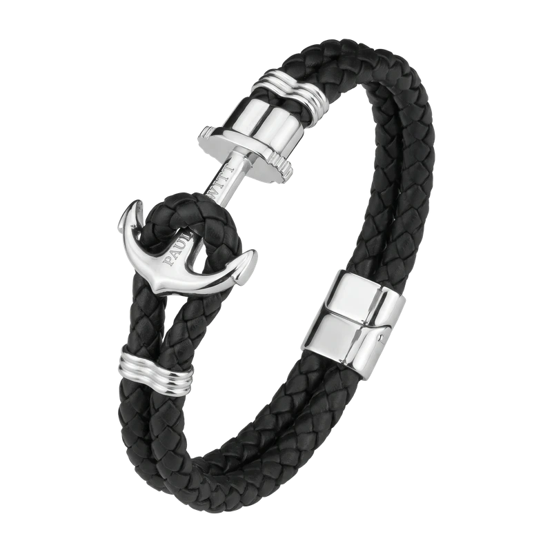 Phrep Bracelet Silver Black 15-16 cm