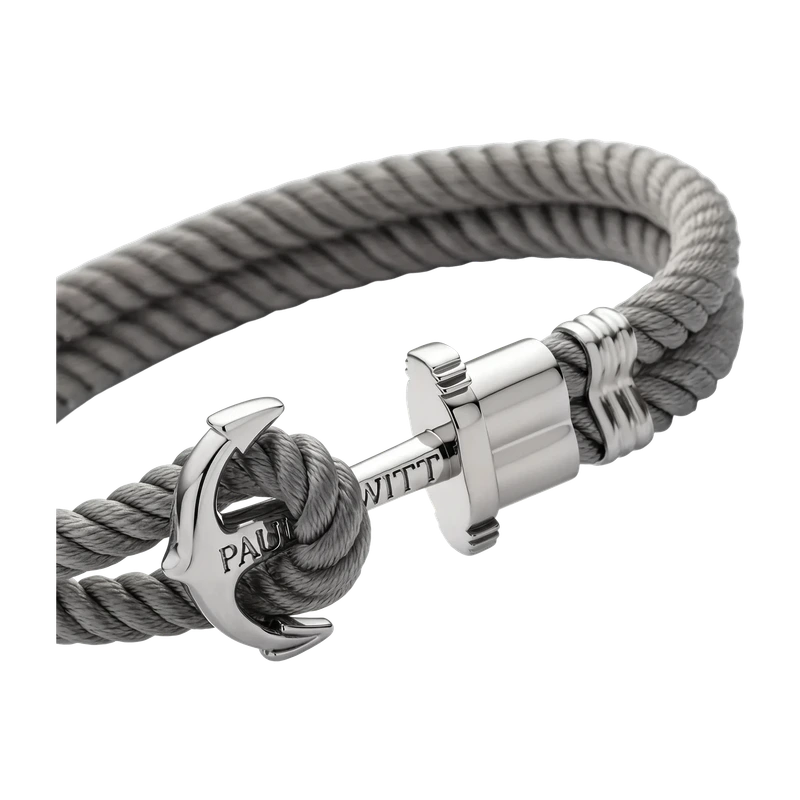 Phrep Bracelet Silver Grey 15-16 cm