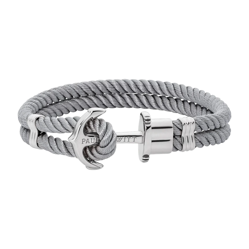 Phrep Bracelet Silver Grey 16-17 cm