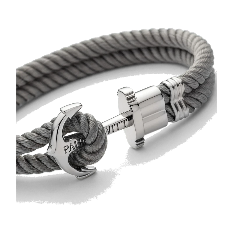 Phrep Bracelet Silver Grey 17-18 cm