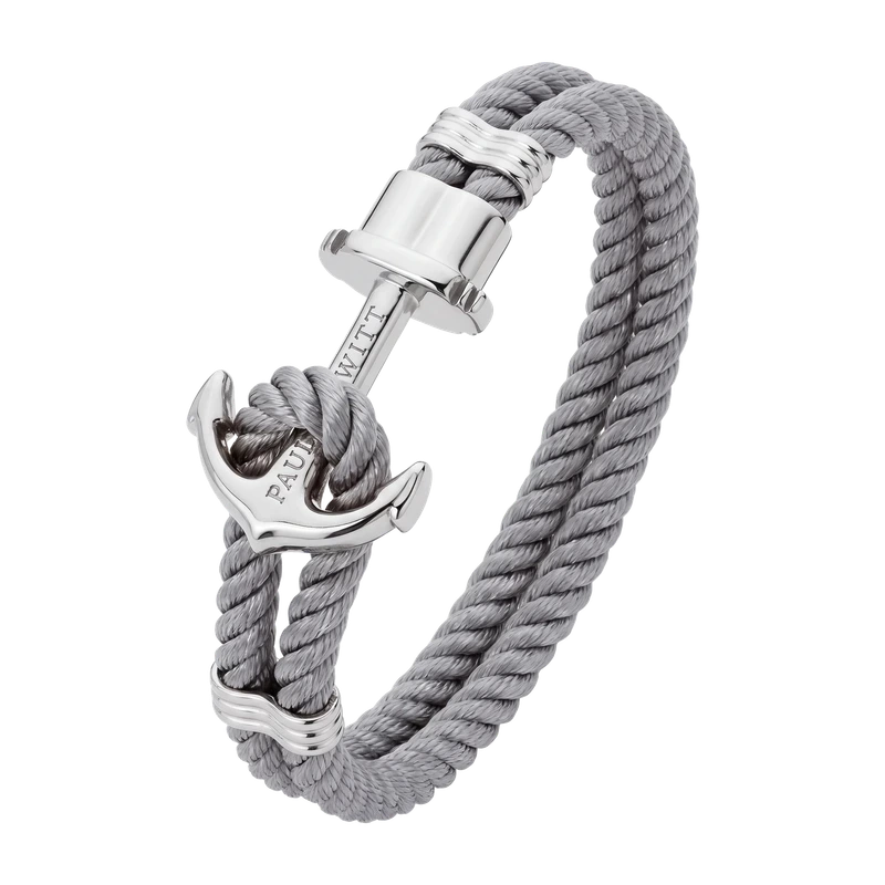 Phrep Bracelet Silver Grey 17-18 cm
