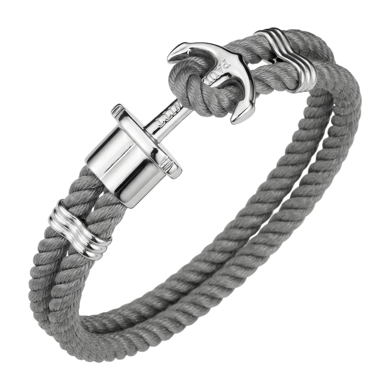 Phrep Bracelet Silver Grey 18-19 cm