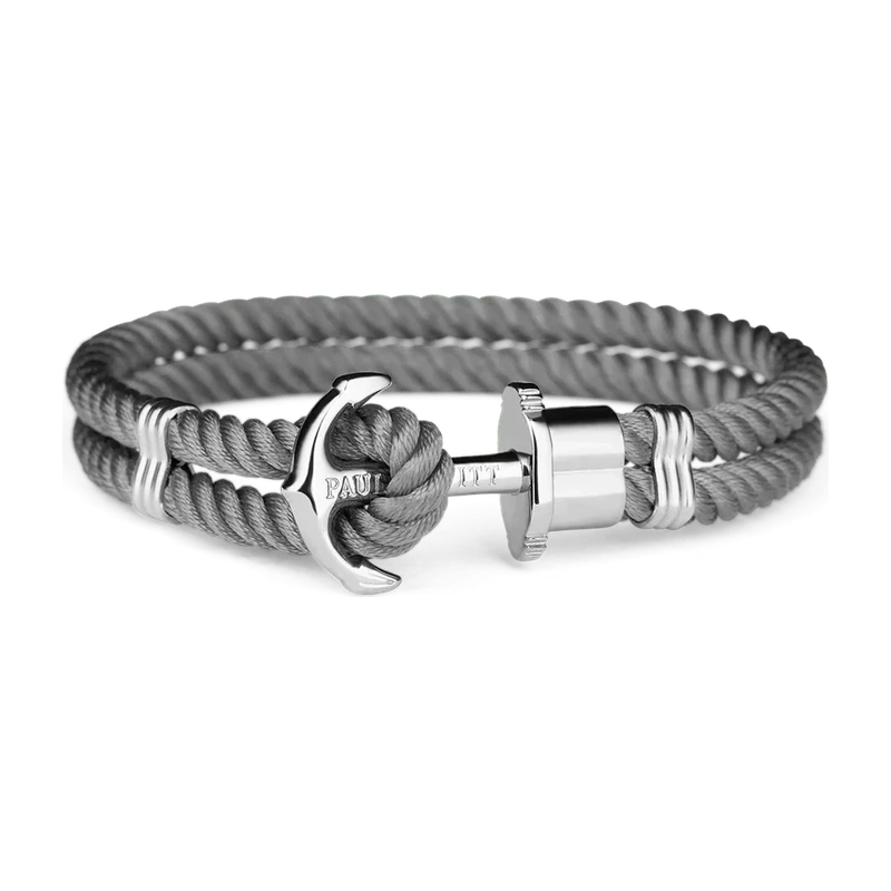 Phrep Bracelet Silver Grey 18-19 cm