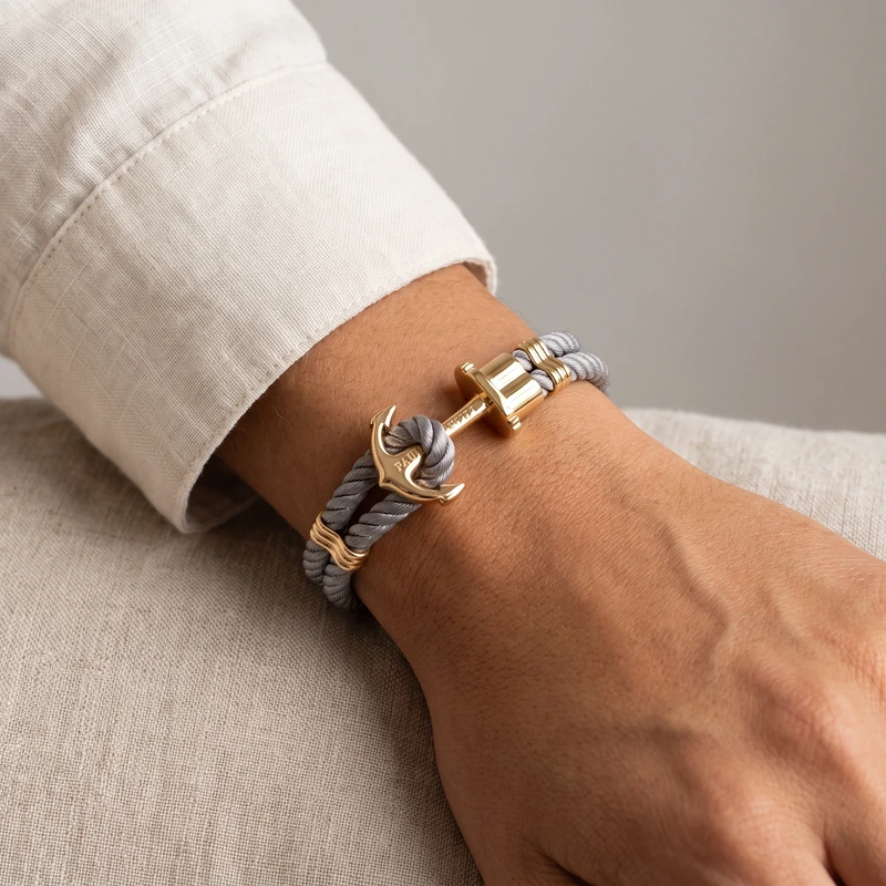 Phrep Bracelet Gold Grey 15-16 cm