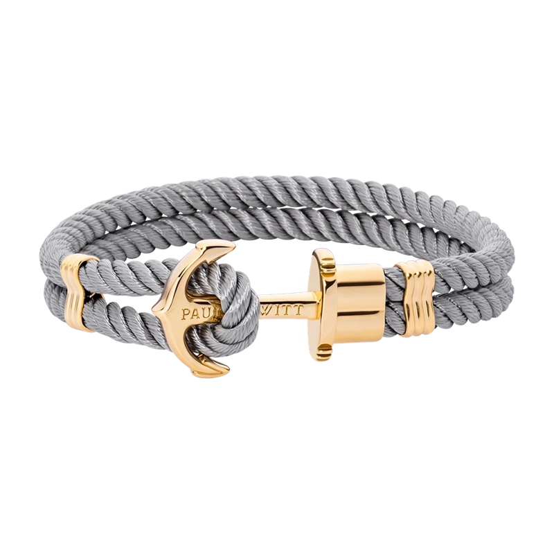 Phrep Bracelet Gold Grey 16-17 cm