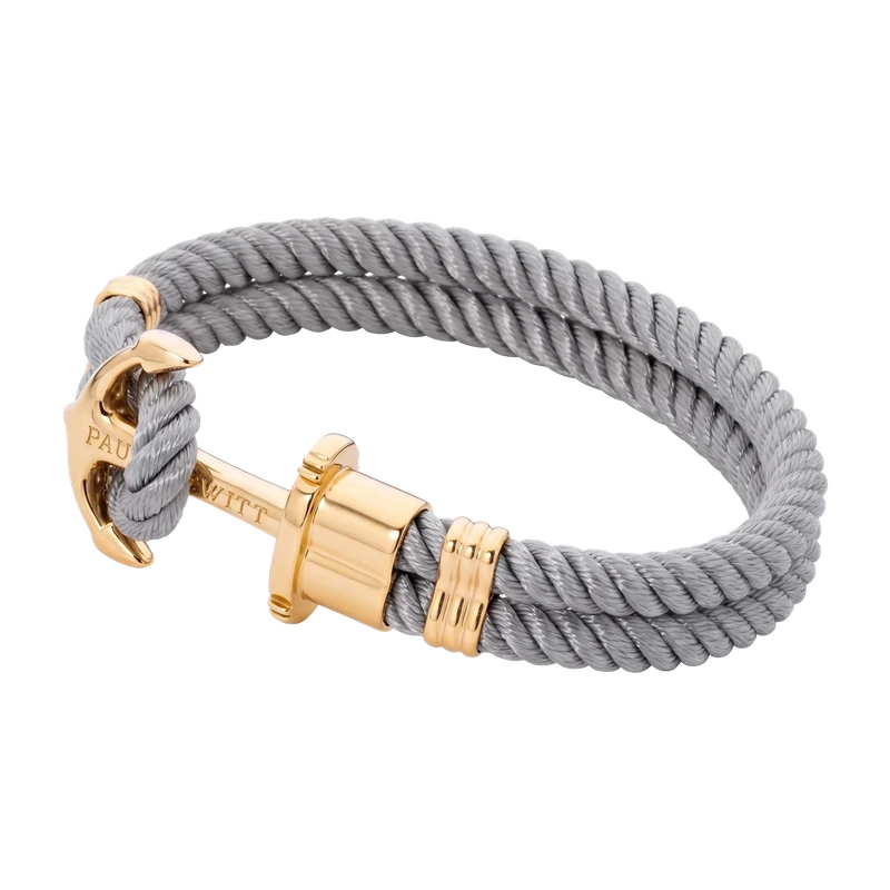 Phrep Bracelet Gold Grey 16-17 cm