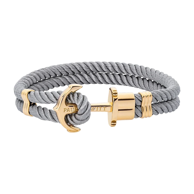 Phrep Bracelet Gold Grey 17-18 cm