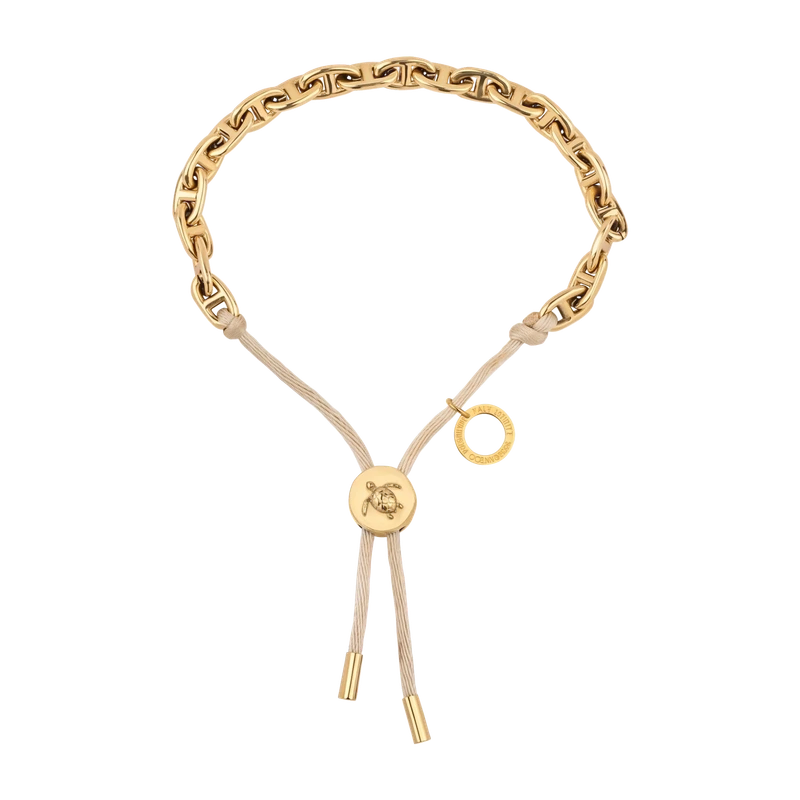 Turtle Anchor Chain Bracelet Sand