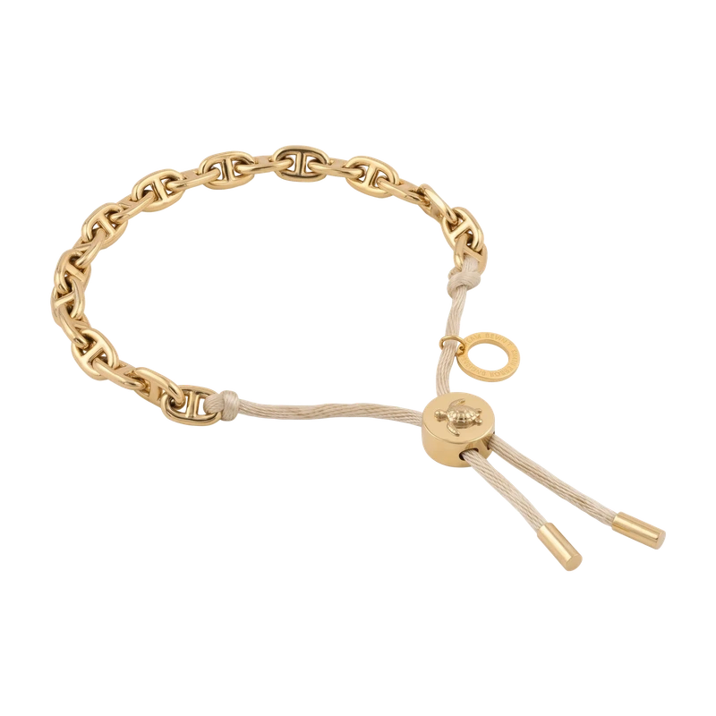 Turtle Anchor Chain Bracelet Sand
