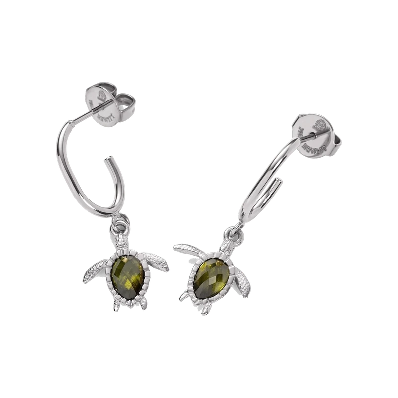 Turtle Hoops Earring